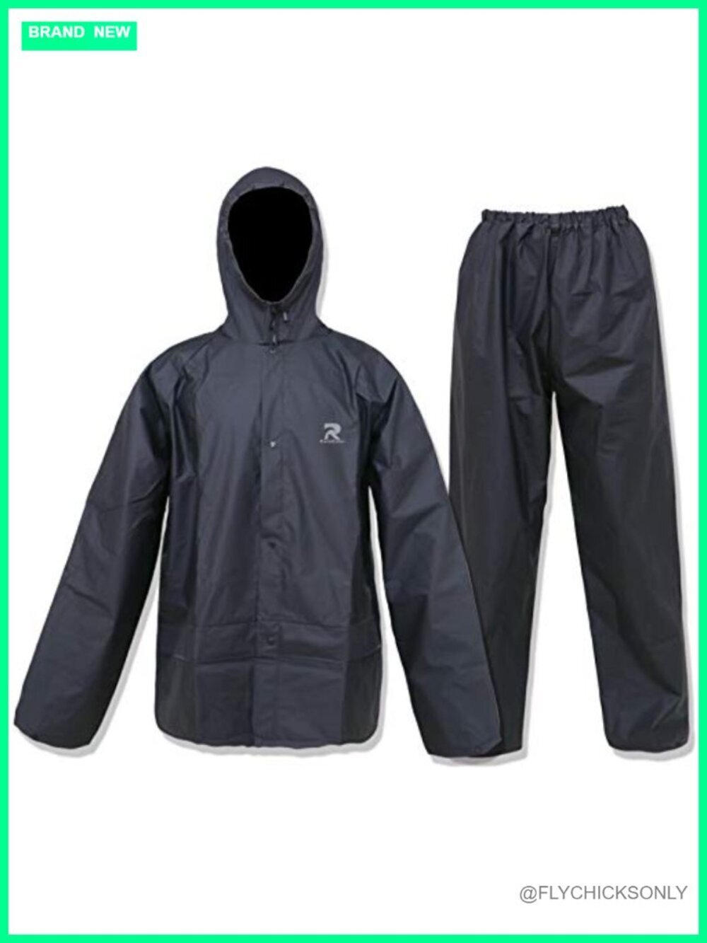 Ultra-Lite Rain Suit with Pants 2 Pieces Waterproof Protective Rain Gear